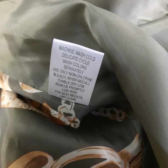 Emily Pant Suit Womens Size 14W Olive Green - Picture 8 of 8